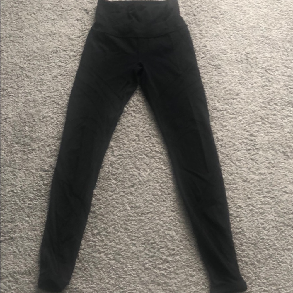 Lululemon full length leggings with lace panels